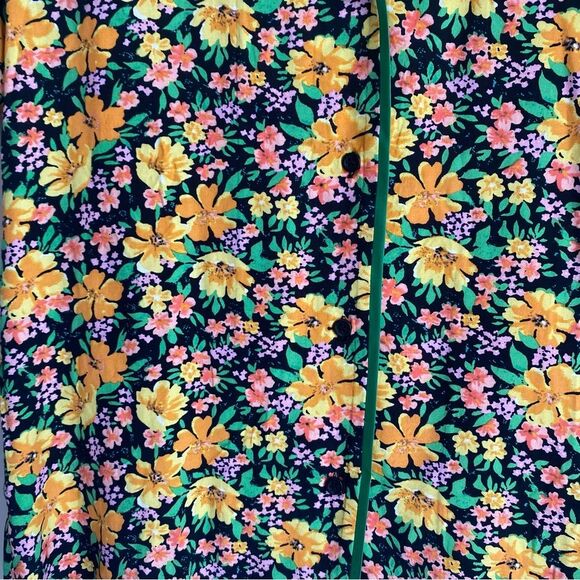 Maje Cikael Piped Floral-Motif Button Down Shirt Size 1 Small NWT - Picture 5 of 7